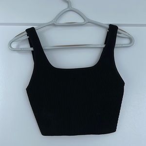 Babaton Sculpt Knit Squareneck Cropped Tank